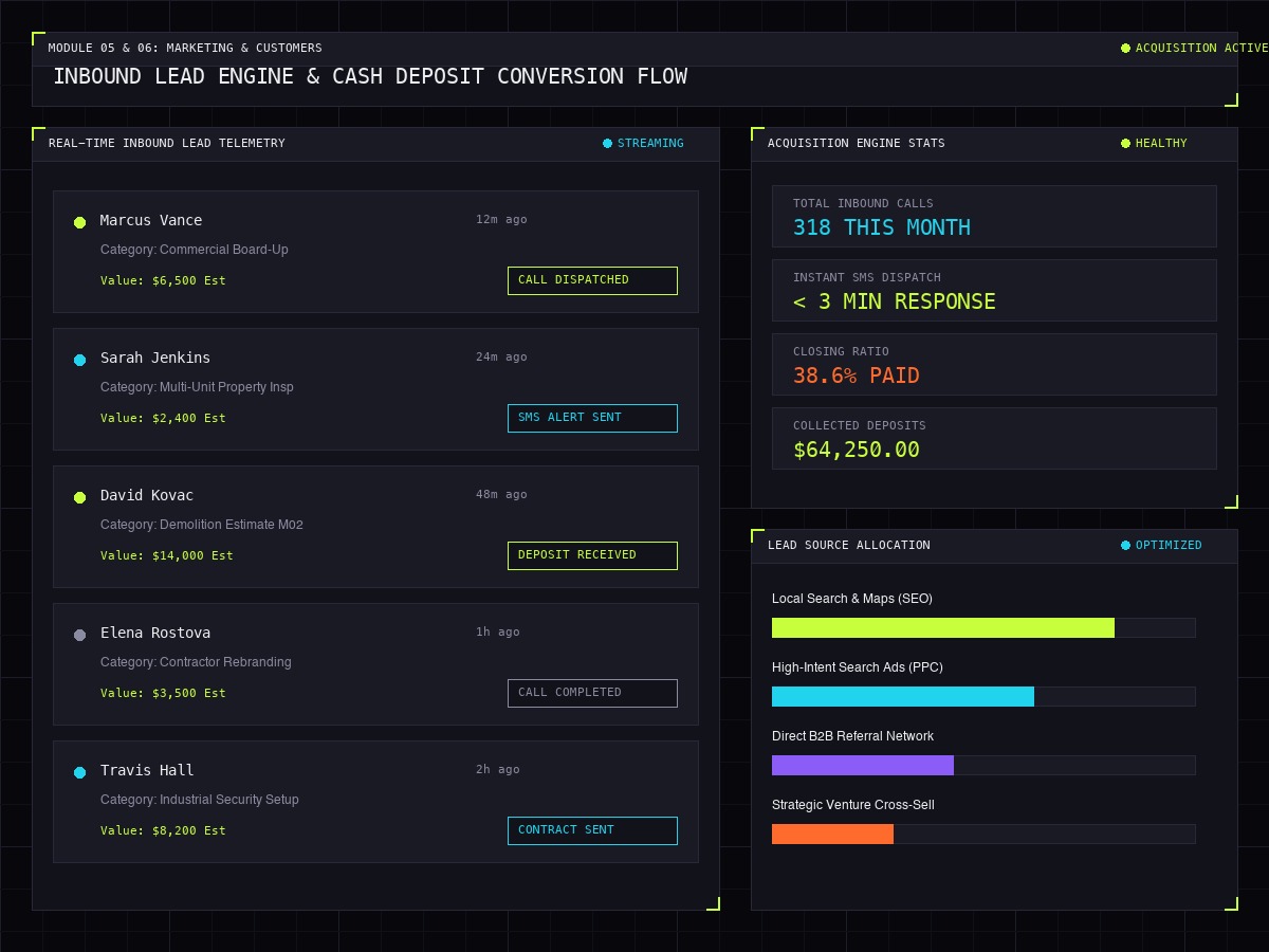 Marketing & Lead Flow Dashboard